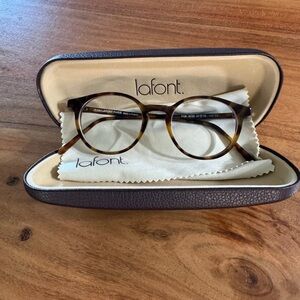 Lafont Tortoise Shell Glasses with Case